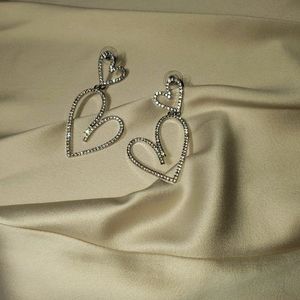 Brand new double heart earing